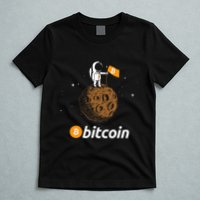 Bitcoin Btc Crypto To The Moon Featuring Astronaut T-Shirt