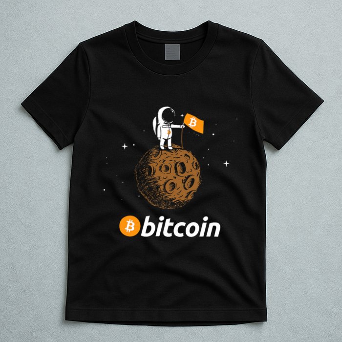 Bitcoin Btc Crypto To The Moon Featuring Astronaut T-Shirt