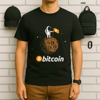 Bitcoin Btc Crypto To The Moon Featuring Astronaut T-Shirt
