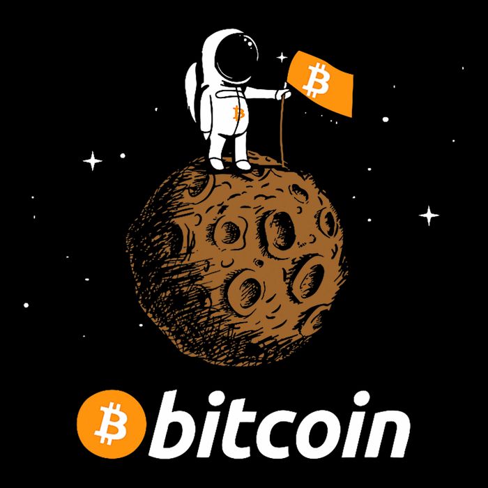 Bitcoin Btc Crypto To The Moon Featuring Astronaut Sustainable Bucket Hat