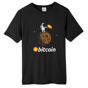 Bitcoin Btc Crypto To The Moon Featuring Astronaut Tall Fusion ChromaSoft Performance T-Shirt