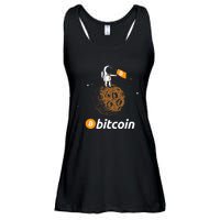 Bitcoin Btc Crypto To The Moon Featuring Astronaut Ladies Essential Flowy Tank