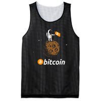 Bitcoin Btc Crypto To The Moon Featuring Astronaut Mesh Reversible Basketball Jersey Tank