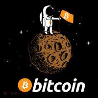 Bitcoin Btc Crypto To The Moon Featuring Astronaut Sustainable Knit Beanie