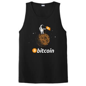 Bitcoin Btc Crypto To The Moon Featuring Astronaut PosiCharge Competitor Tank