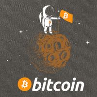Bitcoin Btc Crypto To The Moon Featuring Astronaut Cotton Canvas Backpack