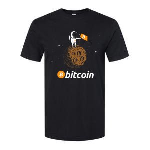 Bitcoin Btc Crypto To The Moon Featuring Astronaut Softstyle CVC T-Shirt