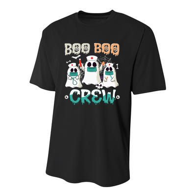 Boo Boo Crew Nurse Halloween Ghost Costume Youth Performance Sprint T-Shirt