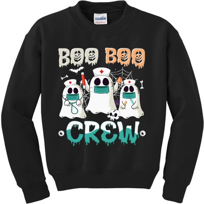 Boo Boo Crew Nurse Halloween Ghost Costume Kids Sweatshirt