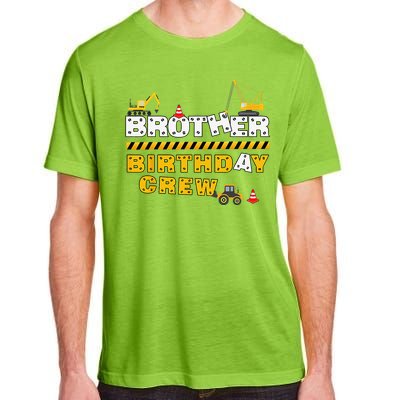 Brother Birthday Crew Construction Family Birthday Party Adult ChromaSoft Performance T-Shirt