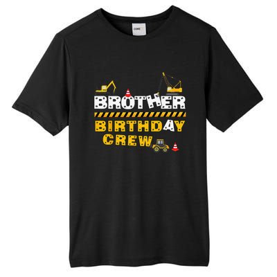 Brother Birthday Crew Construction Family Birthday Party Tall Fusion ChromaSoft Performance T-Shirt