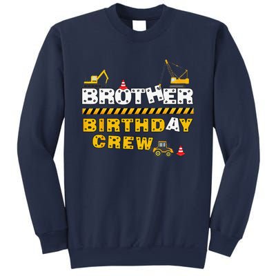 Brother Birthday Crew Construction Family Birthday Party Sweatshirt