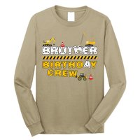 Brother Birthday Crew Construction Family Birthday Party Long Sleeve Shirt