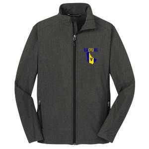 Barbadian Barbados Country Map Flag Core Soft Shell Jacket