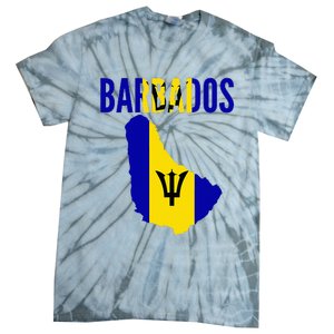 Barbadian Barbados Country Map Flag Tie-Dye T-Shirt