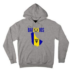 Barbadian Barbados Country Map Flag Tall Hoodie