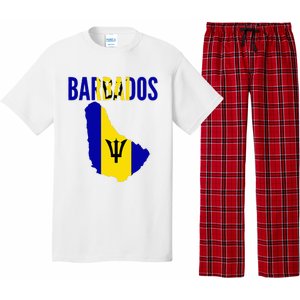 Barbadian Barbados Country Map Flag Pajama Set