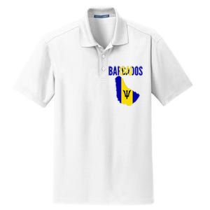 Barbadian Barbados Country Map Flag Dry Zone Grid Polo