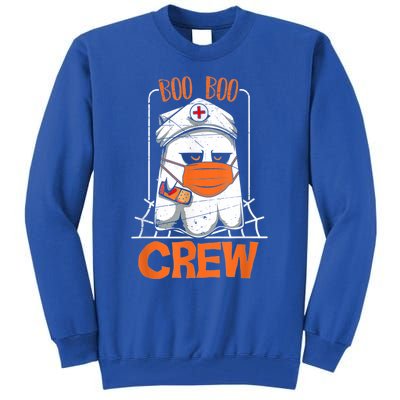 Boo Boo Crew Nurse Halloween Nurses Rn Ghost Cute Gift Tall Sweatshirt