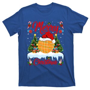 Bocce Ball Christmas Tree Lights Santa Sports Player Xmas Cool Gift T-Shirt