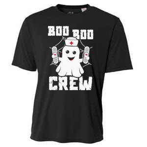 Boo Boo Crew Ghost Nurse Costume Funny Halloween Cooling Performance Crew T-Shirt