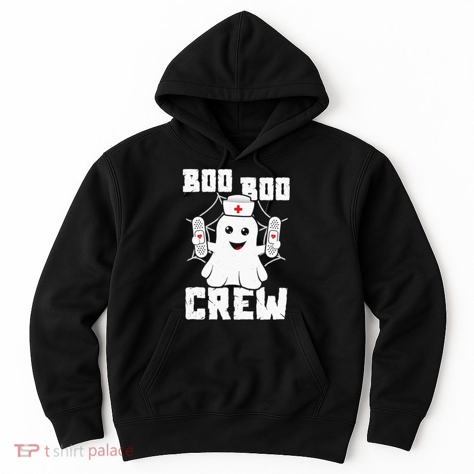 Boo Boo Crew Ghost Nurse Costume Funny Halloween Hoodie