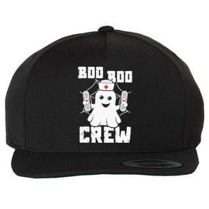 Boo Boo Crew Ghost Nurse Costume Funny Halloween Wool Snapback Cap