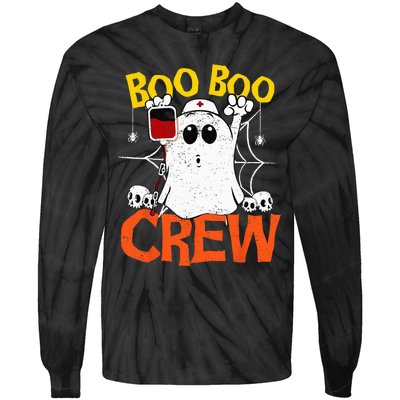 Boo Boo Crew Medical Assistant Fall Nurse Clothes Tie-Dye Long Sleeve Shirt