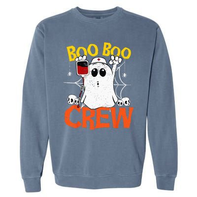 Boo Boo Crew Medical Assistant Fall Nurse Clothes Garment-Dyed Sweatshirt