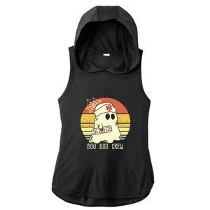 Boo Boo Crew Nurse Shirts Halloween Ladies PosiCharge Tri-Blend Wicking Draft Hoodie Tank