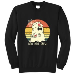 Boo Boo Crew Nurse Shirts Halloween Tall Sweatshirt