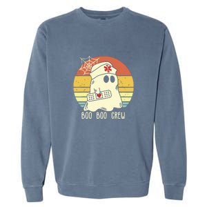 Boo Boo Crew Nurse Shirts Halloween Garment-Dyed Sweatshirt