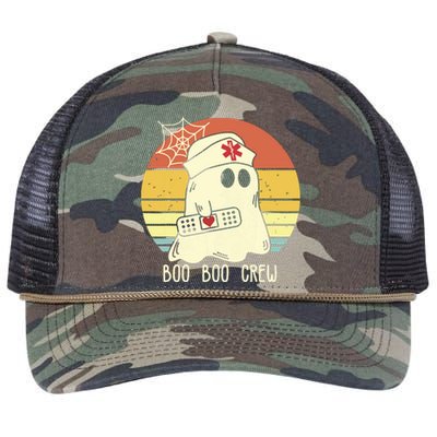 Boo Boo Crew Nurse Shirts Halloween Retro Rope Trucker Hat Cap