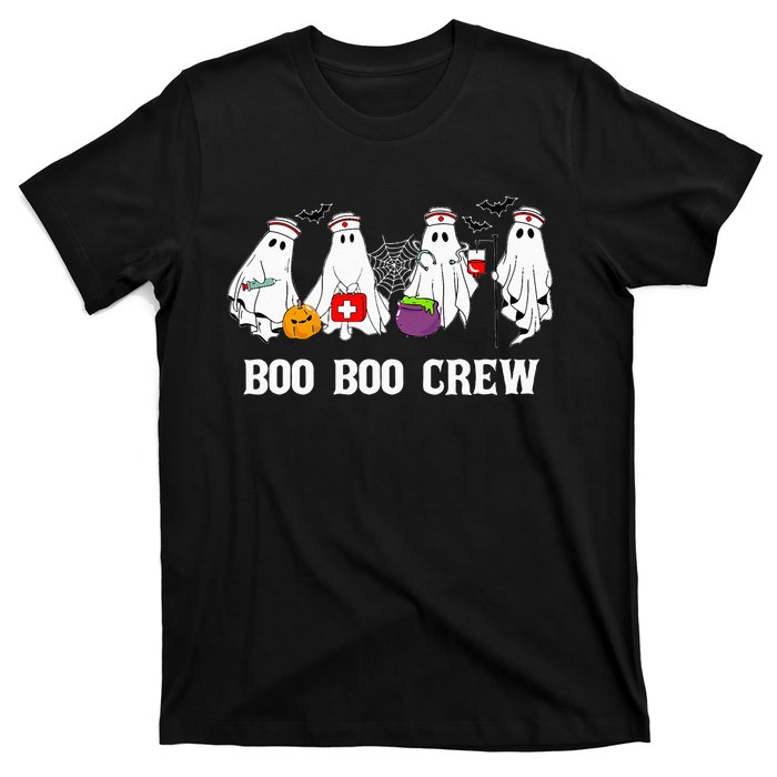 Boo Boo Crew Nurse Funny Ghost Halloween Nursing T-Shirt