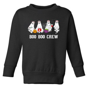 Boo Boo Crew Nurse Funny Ghost Halloween Nursing Toddler Sweatshirt