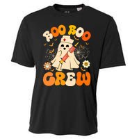 Boo Boo Crew Funny Ghost Nurse Retro Halloween Nursing Rn Cooling Performance Crew T-Shirt