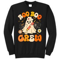 Boo Boo Crew Funny Ghost Nurse Retro Halloween Nursing Rn Sweatshirt