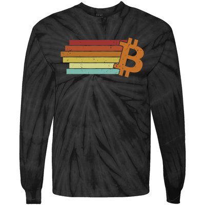 Bitcoin Blockchains Crypto Cryptocurrency Bitcoin Tie-Dye Long Sleeve Shirt