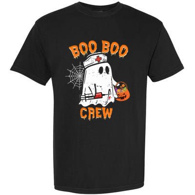 Boo Boo Crew Cute Nurse Halloween Costume Ghost Gift Garment-Dyed Heavyweight T-Shirt