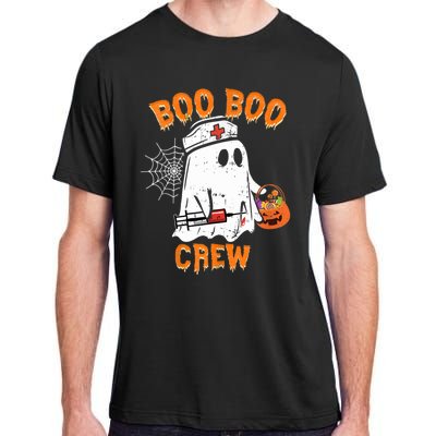 Boo Boo Crew Cute Nurse Halloween Costume Ghost Gift Adult ChromaSoft Performance T-Shirt