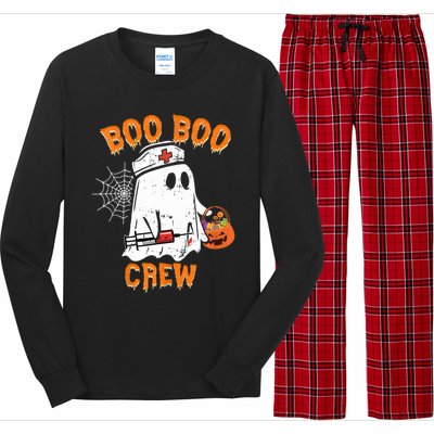 Boo Boo Crew Cute Nurse Halloween Costume Ghost Gift Long Sleeve Pajama Set