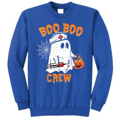 Boo Boo Crew Cute Nurse Halloween Costume Ghost Gift Sweatshirt