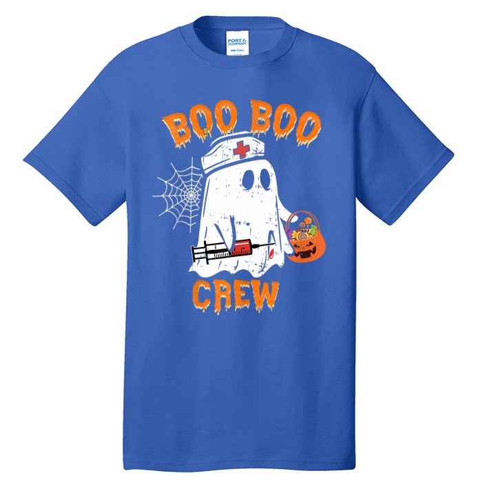 Boo Boo Crew Cute Nurse Halloween Costume Ghost Gift Tall T-Shirt