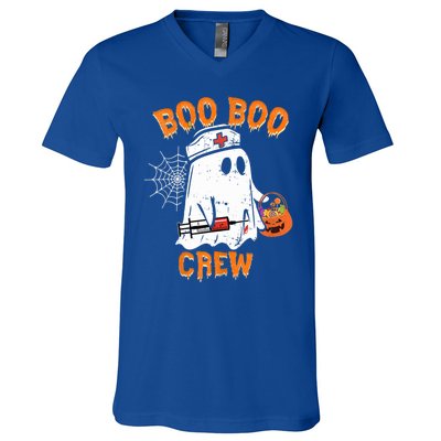 Boo Boo Crew Cute Nurse Halloween Costume Ghost Gift V-Neck T-Shirt