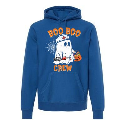 Boo Boo Crew Cute Nurse Halloween Costume Ghost Gift Premium Hoodie