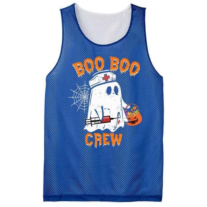 Boo Boo Crew Cute Nurse Halloween Costume Ghost Gift Mesh Reversible Basketball Jersey Tank