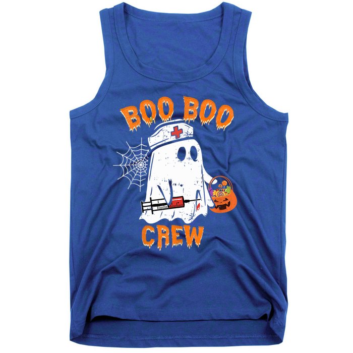 Boo Boo Crew Cute Nurse Halloween Costume Ghost Gift Tank Top