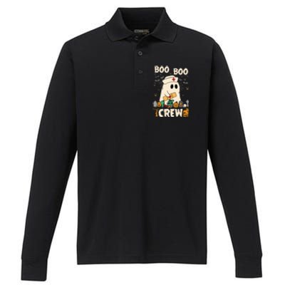 Boo Boo Crew Performance Long Sleeve Polo