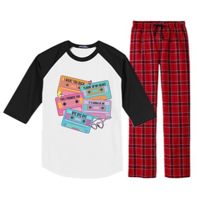 Boy Band Cassette Tape 90s Music Raglan Sleeve Pajama Set