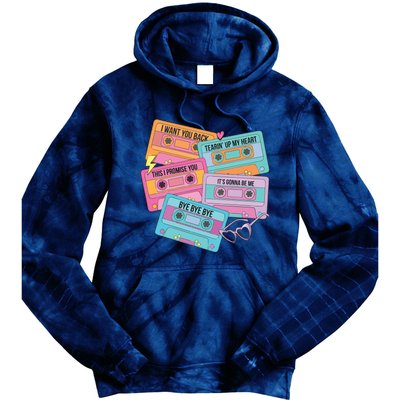 Boy Band Cassette Tape 90s Music Tie Dye Hoodie